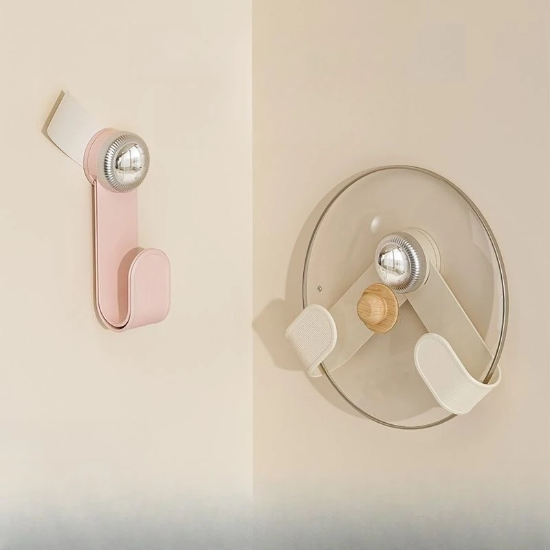 

Strong suction cup type rack, no punching on the kitchen wall, wall hanging pot cover bracket, pot cover rack