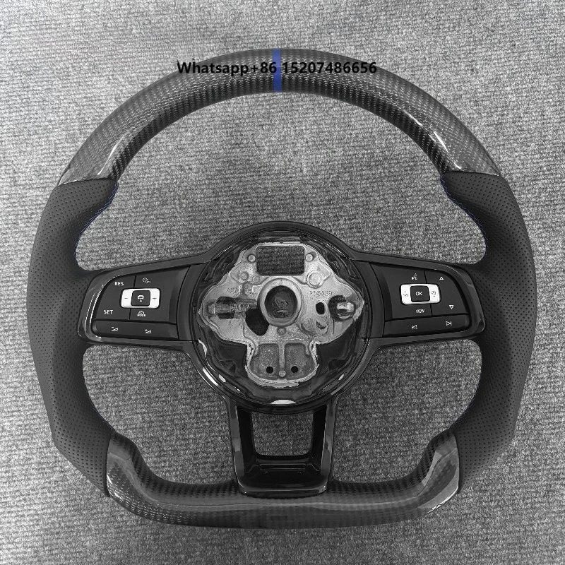 Suitable for  Golf 5 6 7 R MK6 MK7 MK8 B8  GTI Custom Carbon Fiber Steering Wheel