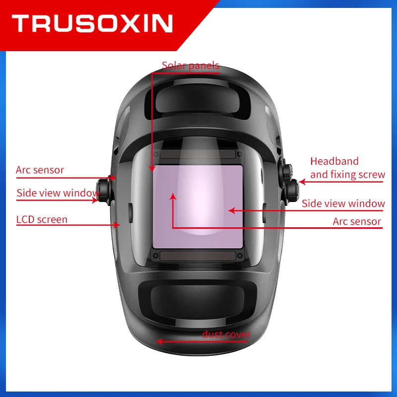 Solar Auto Darkening Electric True Color Wlding Mask/Helmet/Welder Cap/Welding Lens