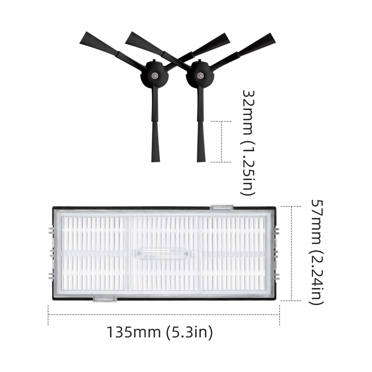 Części zamienne kompatybilne do Roborock S8 / S8 + / S8 Plus akcesoria do robota odkurzającego, podwójny wałek szczotka