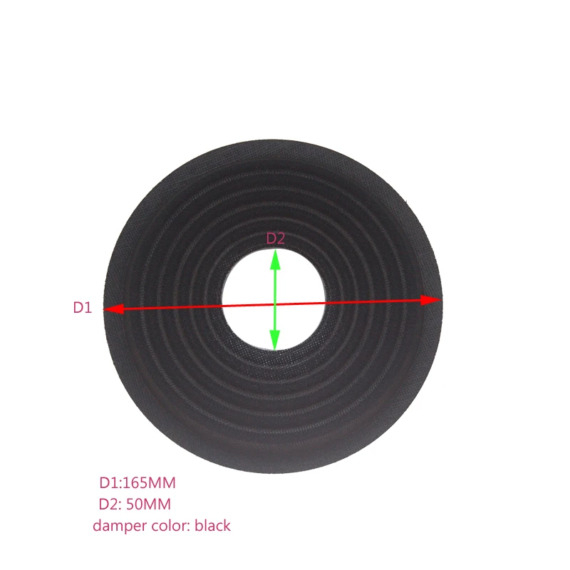 2pcs/Lot 104x25.6mm 152x50 165x50 mm 187X50 190x75   Black  Shock Absorber  Speaker Spider Damper Woofer   6/8/10/12/15 inch