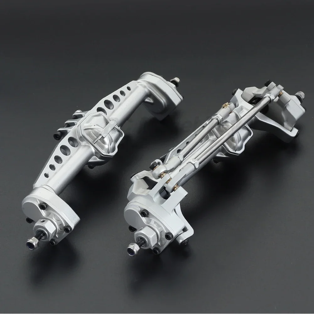 Heavy Duty Aluminum Alloy Front and Rear Portal Axles for 1/10 RC Crawler Car Axial SCX10 III AXI03007 AR45 Axle Upgrade Part