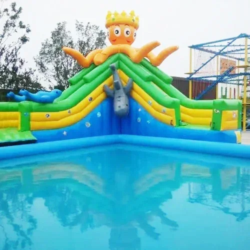 Water Park Amusement Equipment Children's Water Slide Inflatable Swimming Pool Adult Water Support Pool