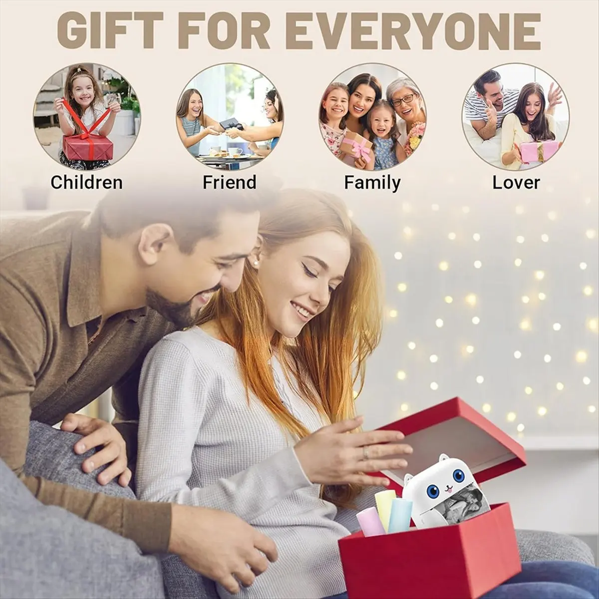 

Портативный Bluetooth-принтер для этикеток BOFF, мини-принтер для наклеек без чернил