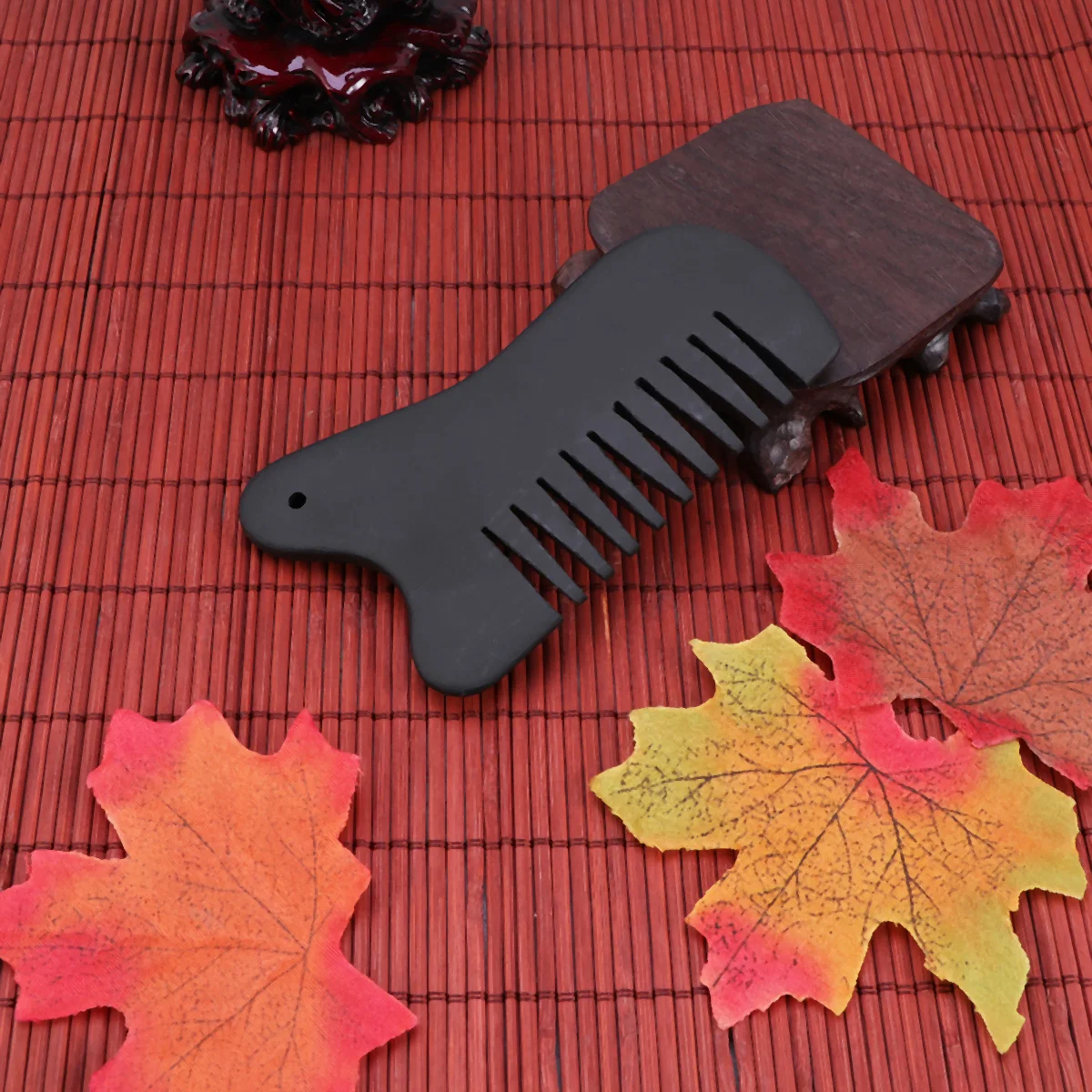 

2 Pcs Comb Stone Jade Adults Scraping Scalp Massage Tool Scraper Gua Sha Amethyst Body Brush