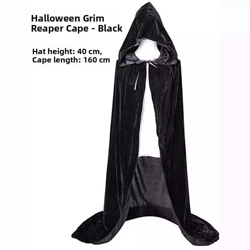 

Накидка ведьмы на Хэллоуин, карнавальный костюм, одежда волшебника, женская традиционная этническая сценическая одежда, осенний модный женский плащ
