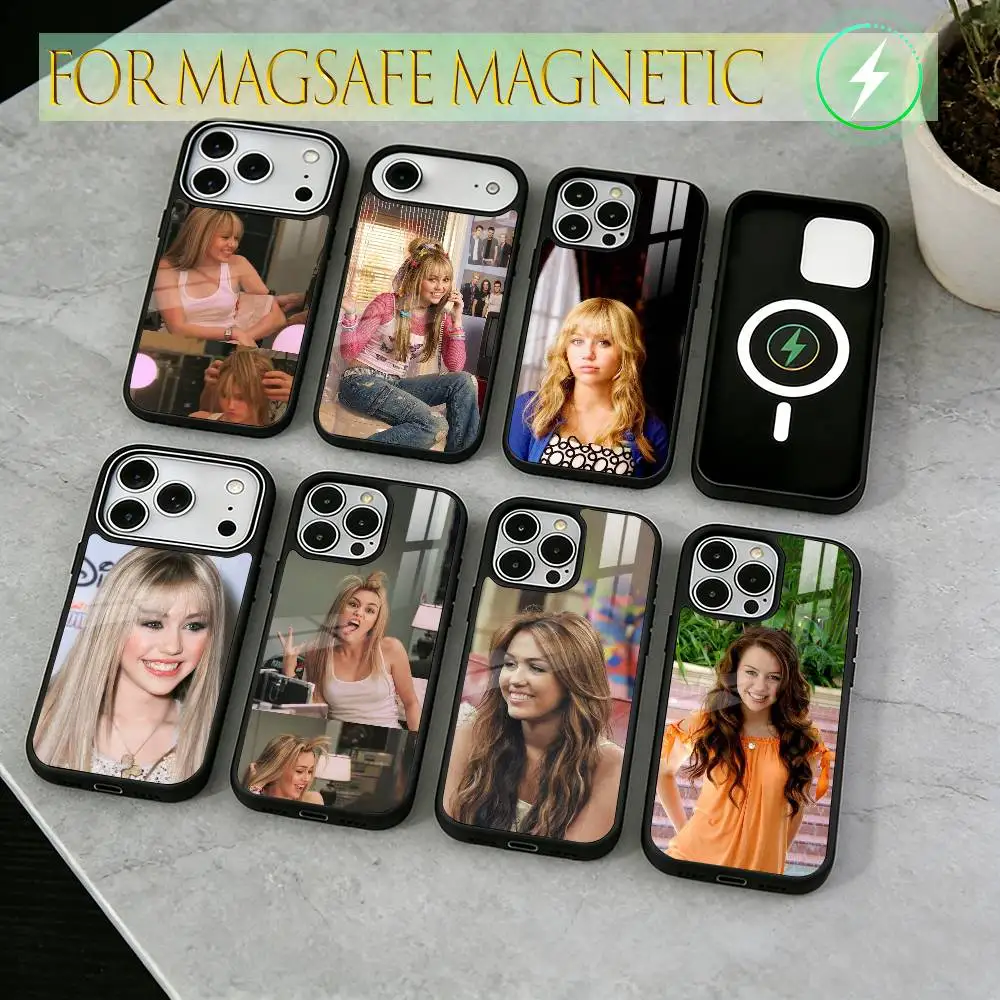 

H-Hannah M-Montana Phone Case For iPhone17,16,15,14,13,12,11 Plus,Pro Magnetic For Magsafe Wireless Charging