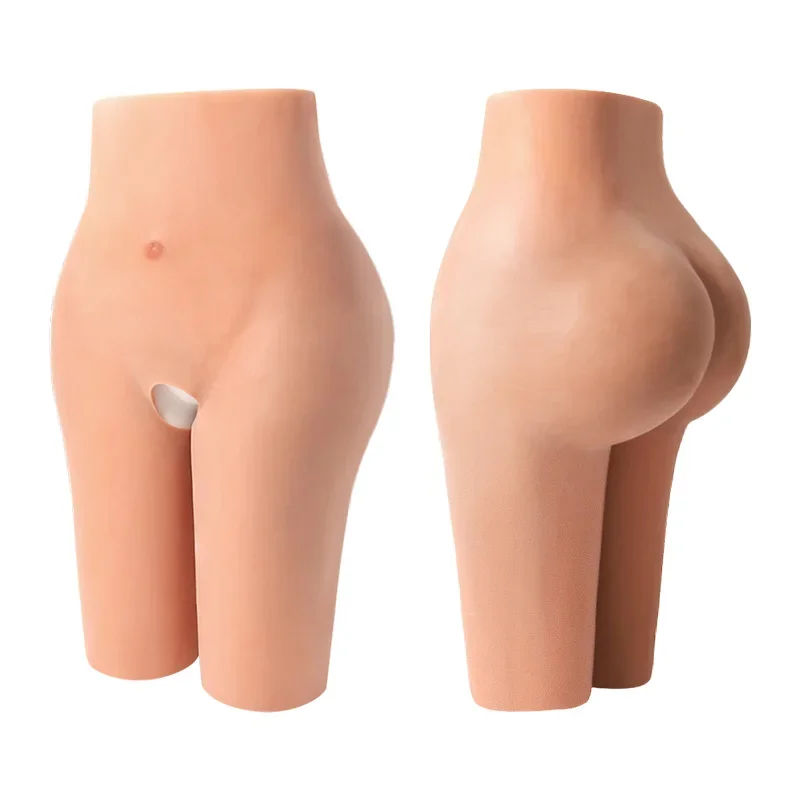 Artificial Silicone Buttocks Shaping Body Silicone Butt Big Hip Pants for Women Open Design Pants Full Buttocks Cosplay