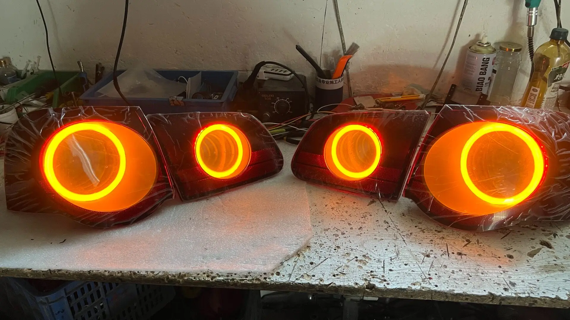 Car Tail Light App Control Taillight for Volkswagen vw passat b6 r36 sedan jetta mk5 Brake Driving Reversing Lamp Turn Signalcus