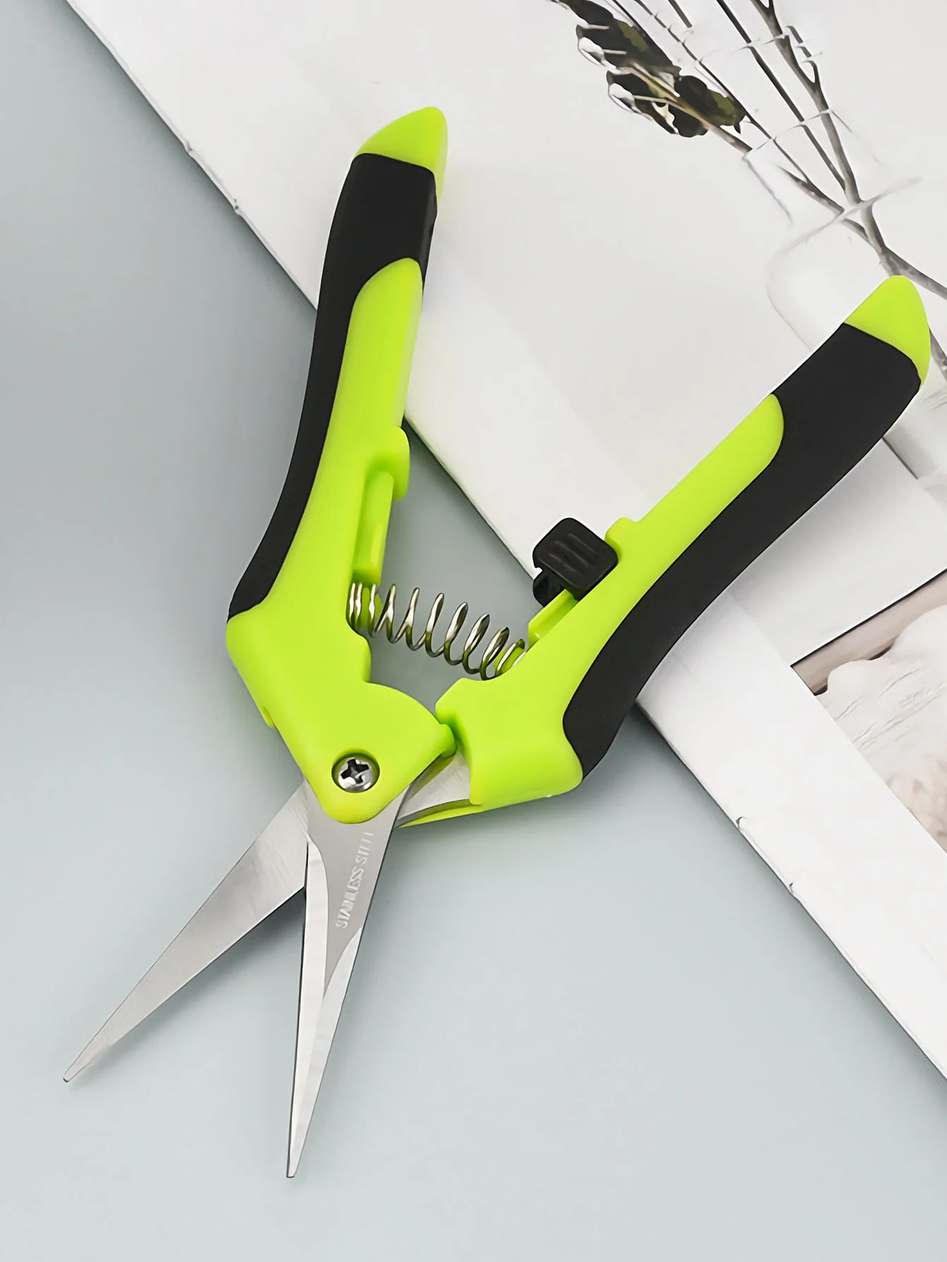 1 قطعة مقص حديقة من الفولاذ الكربوني ، أدوات الحدائق الحديثة غير القابلة للانزلاق مقص تقليم الحدائق للحديقة #6