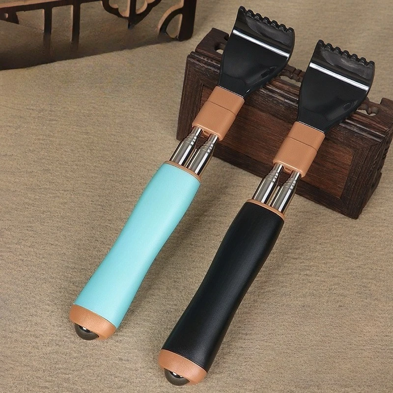 Telescopic Anti‑Rotation Double Rod Back Scratcher Portable Back Itch Reliever for Home Use