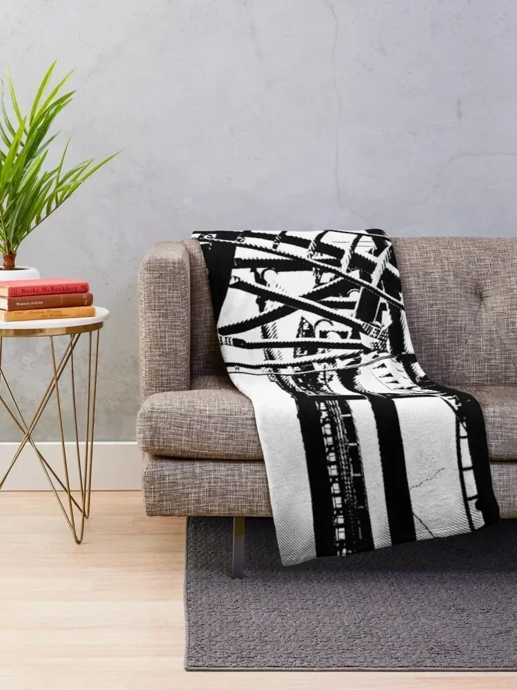 Roller-Coaster Pop Art - #1 Throw Blanket Travel sofa bed Blankets