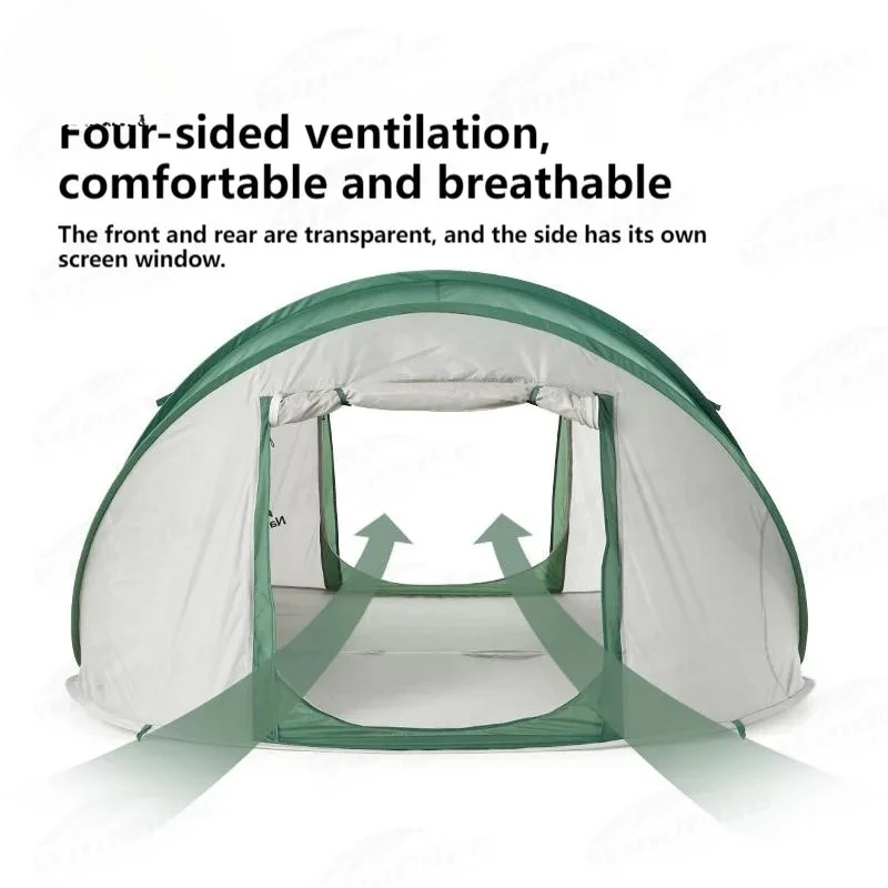 Automatic Tent Portable for 4 People Outdoor Family Group Camping Beach Travel Road Trip Throw Open Pop Up