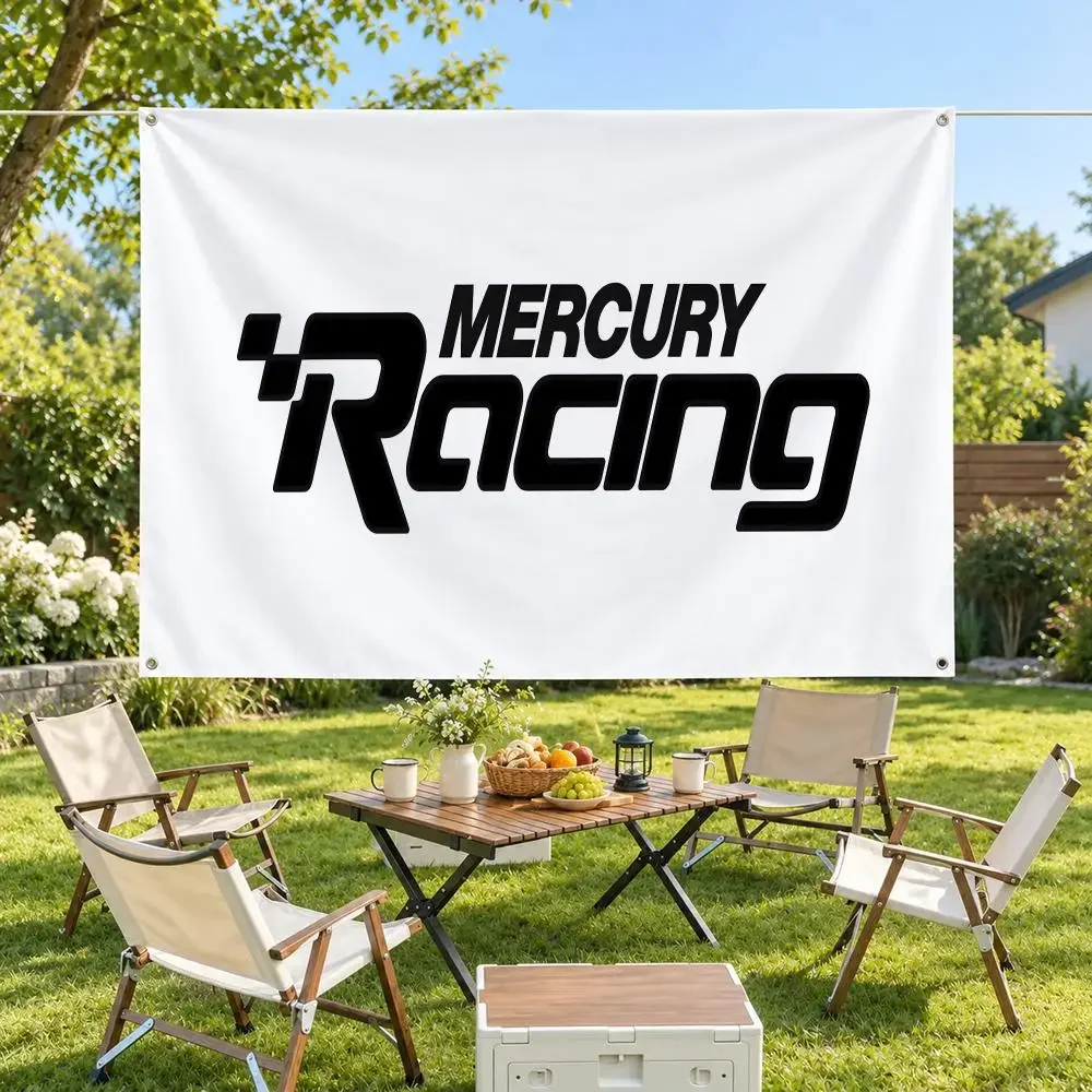 Brand Mercury-6 Motor Flags Minimalist Fabric Banner Flags Garden Shop Bedroom Festival Birthday Wall Decor