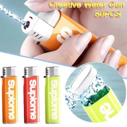 New Kids Toy Lighter Water Gun Press To Spray Water Party Favors Trick or Treat Prank Gadgets Funny Toys