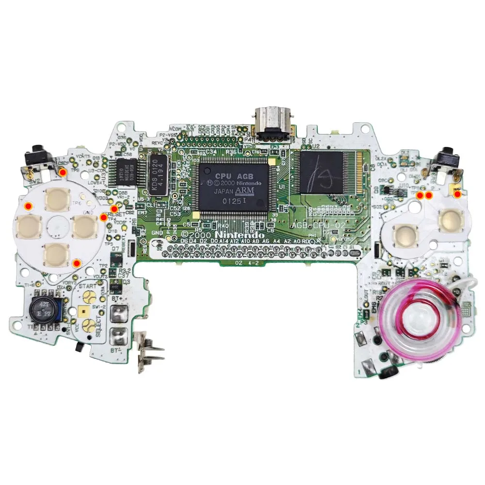 مجموعات تعديل زر الفيلم الموصل الرقيق لمنصات الأزرار المطاطية الموصلة GBA مع قوة زر الضوء وملمس الزر الشفاف