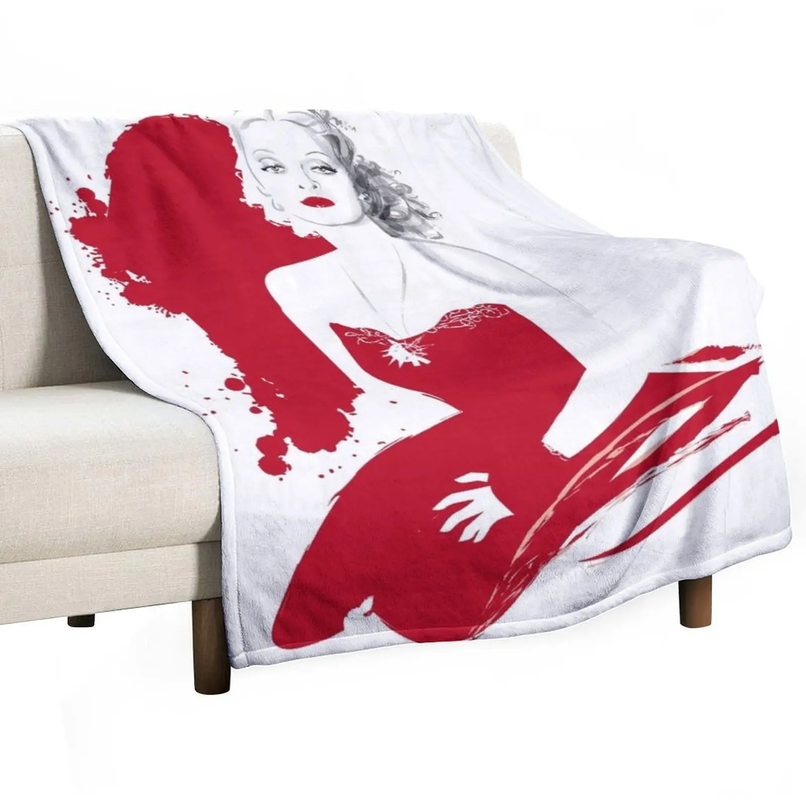 Red Jezebel Throw Blanket Single Furrys Sofa Throw Soft Blankets