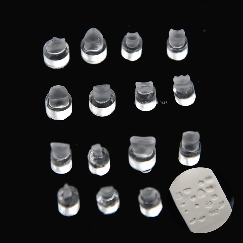 Ultralight Clay Q Version Doll Mouth Embossing Mold DIY Polymer Clay Animation Cartoon Character Mouth Expression Printing Tools