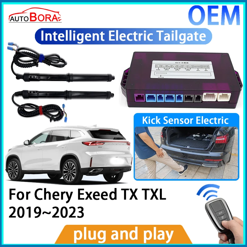 

AutoBora Intelligent Electric Tailgate Automatic Lifting Kit Remote Control Opener Trunk for Chery Exeed TX TXL 2019~2023