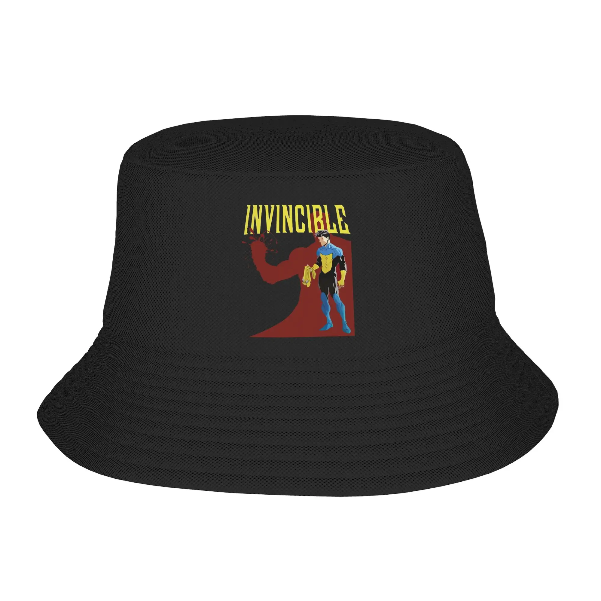 Invincible Omni Man Bucket Hats for Woman Travel  Floppy Hat Streetwear Lightweight for Fisherman Caps Getaway Headwear