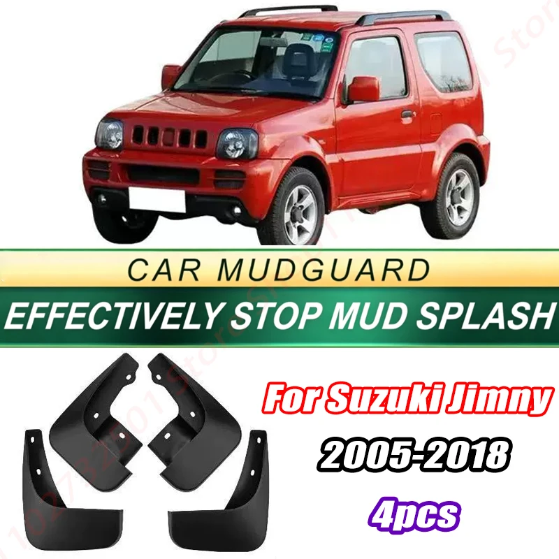 For Suzuki Jimny 2005-2018 Model 4PCS Front Rear Mud Flaps Splash Guards Fender Mudguards Auto Accessories