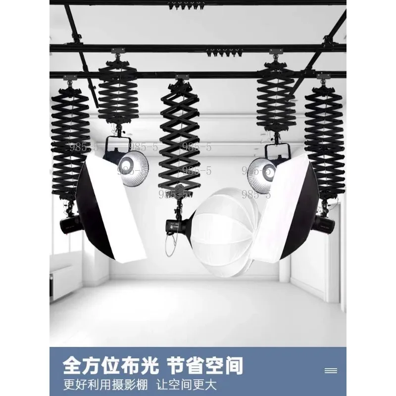 Photo Studio Ceiling Rail Track System Photography Light Box Ceiling Rail for Photo Video Equipment Support