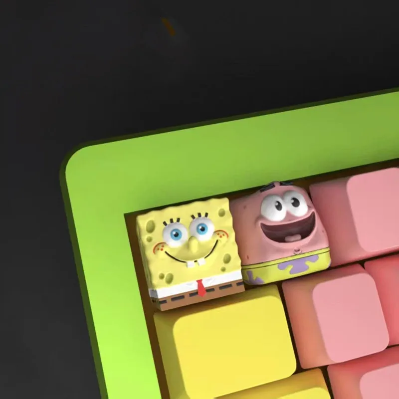 

SpongeBob SquarePants Cute Kawaii Cartoon Artisan Keycap Resin Mechanical Keyboard Single Keycap Custom Gaming Gift