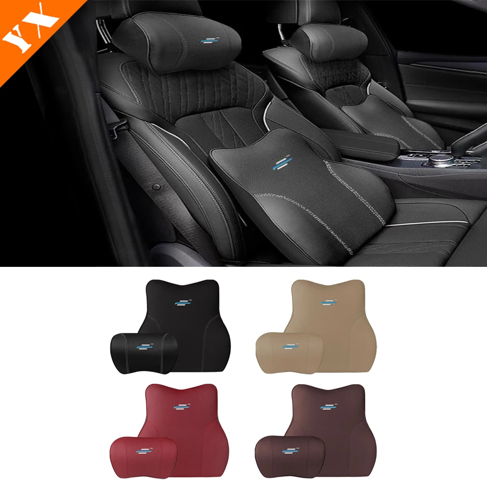 For Changan Oshan x7 plus 2024 2025 Accessories Leather  Black Car Pillow Protection Neck Pillow Neck Pillow Car Lumbar Support