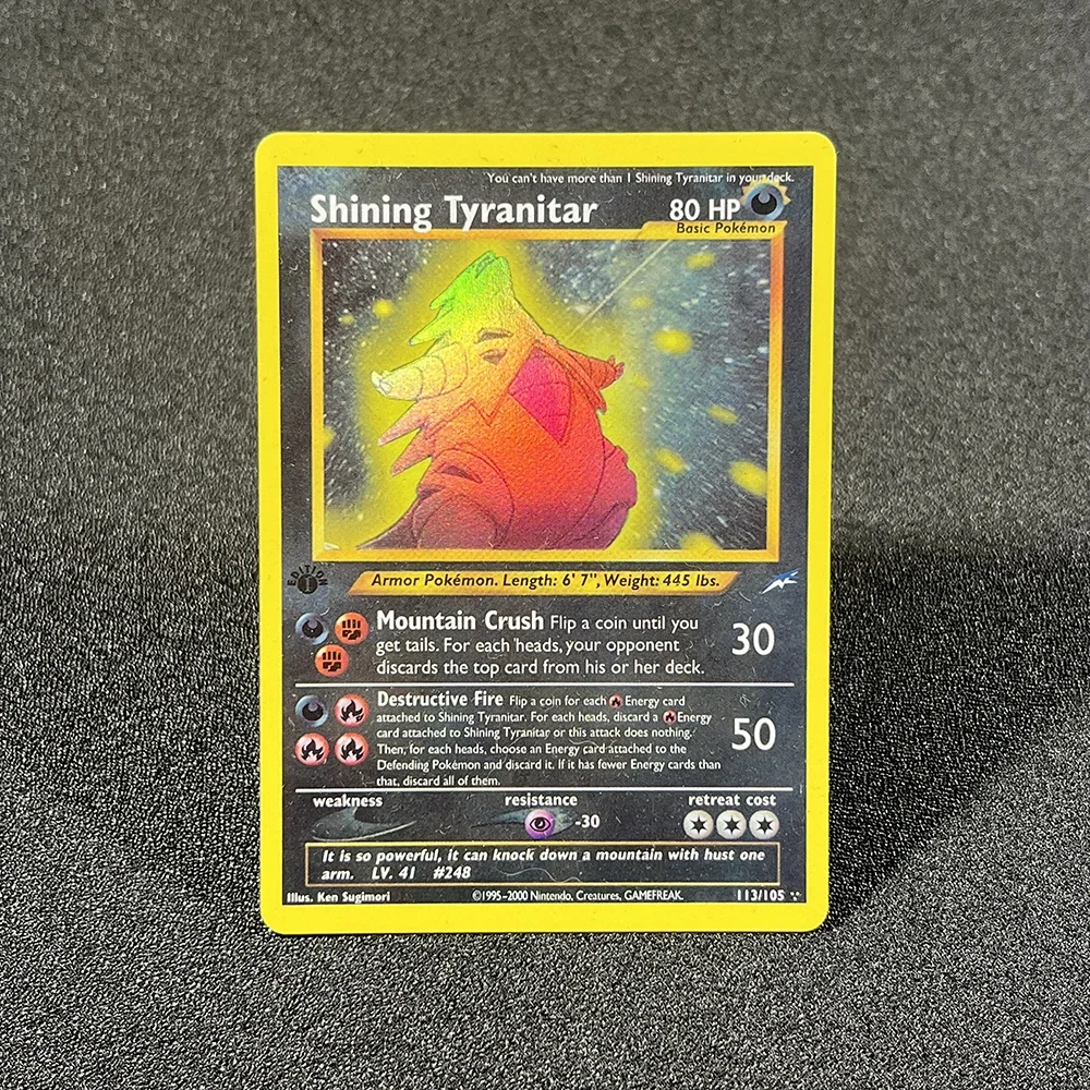 Pokémon Foil Flash Cards, Neo Destiny, Shining Charizard, Mewtwo, Light, Dragonite, Dark Gengar, btCards Game, PTCG Proxy