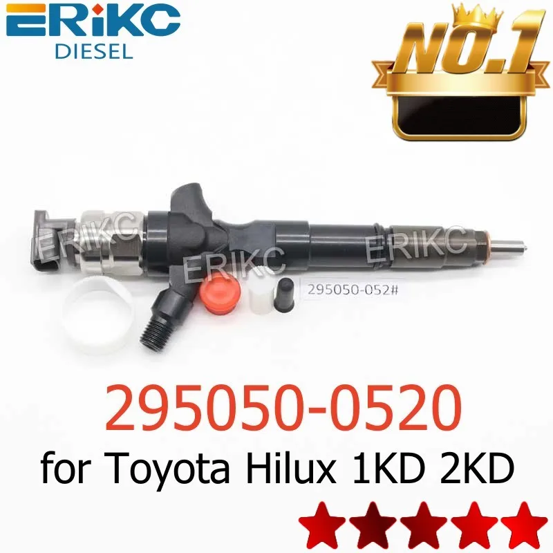 295050-0520 295050-0521 23670-09350 Diesel Fuel Common Rail Injectors 23670 09350 DCRI300520 for Toyota Hilux 1KD 2KD