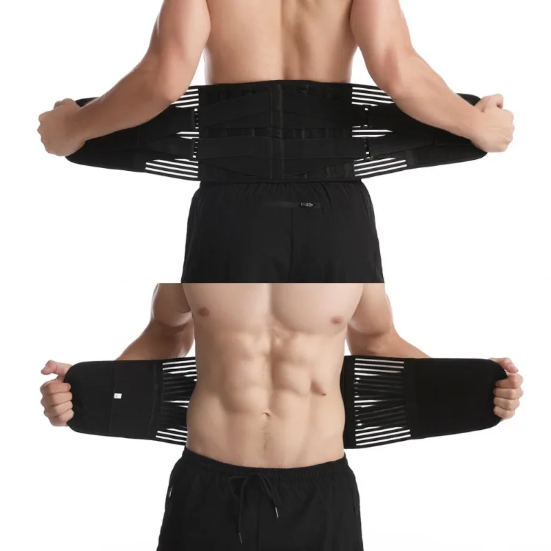 Adjustable Pressure Waist Pad Waist Belt Lumbar Support Brace All‑Season Fitness Sports Safety Compression Back Protective Gear