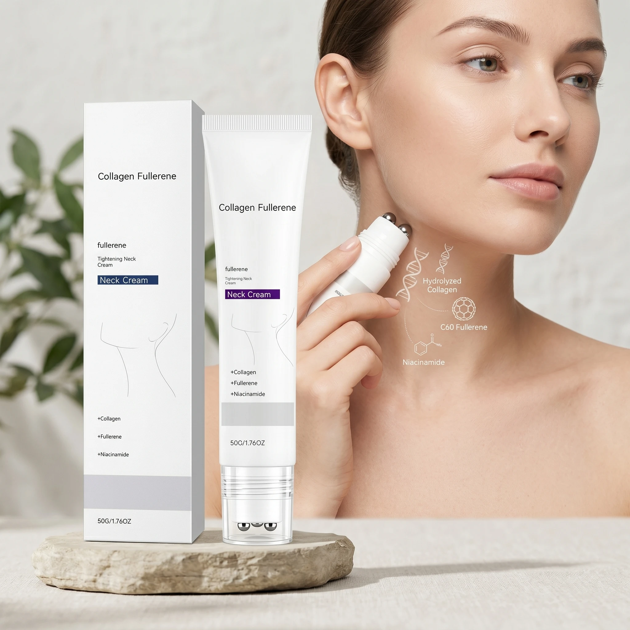 

Neck Lines Protein Cream Reduce Neck Fine Lines Eliminate Double Chin Tighten Lifting Neck Contour SkinCare Collagen Neck Creams