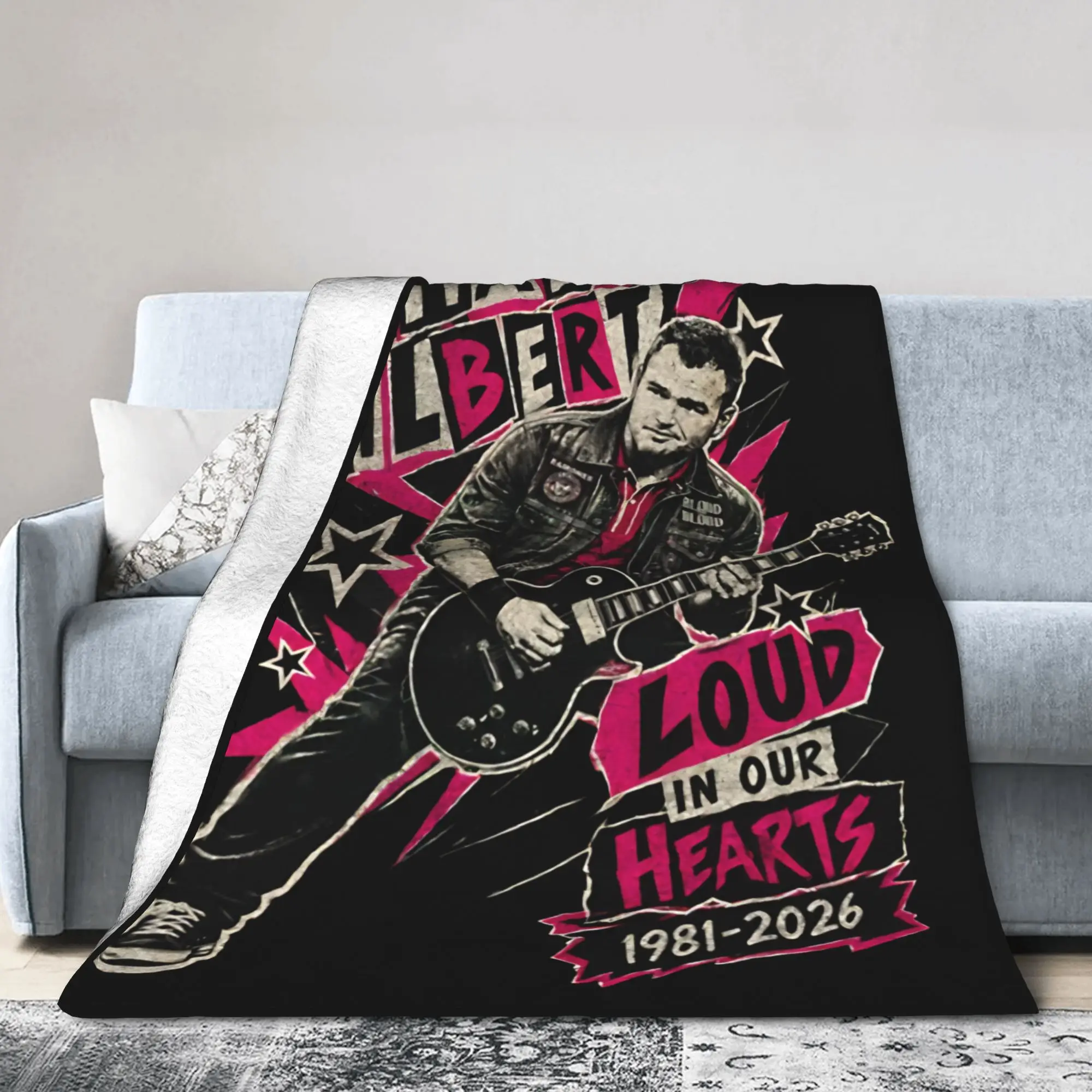 Rip Chad Gilbert Guitarist Knitted Blankets  Flannel Throw Blankets Summer Air Conditioning Decoration Soft Warm Bedspread