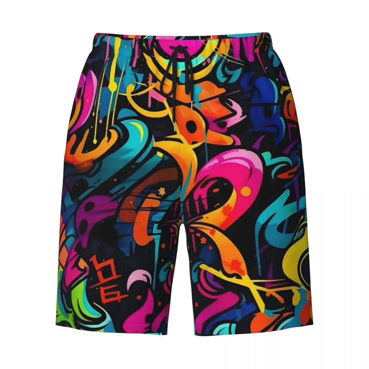 Pantalones cortos de tablero coloridos para hombre, bañadores de playa Retro, arte abstracto, secado rápido, gran oferta, Y2K