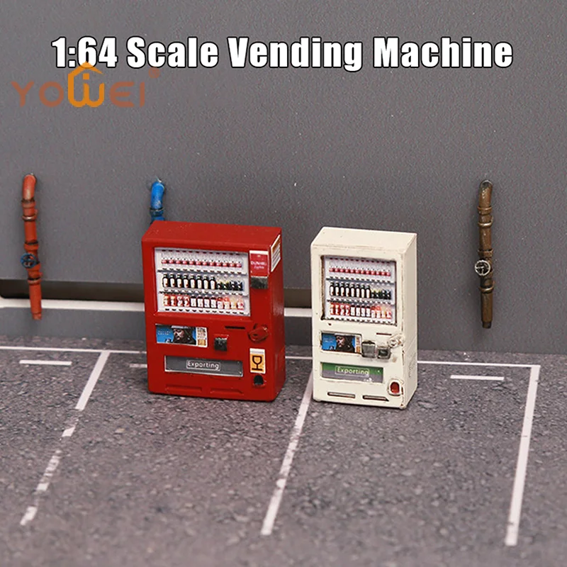 

Latest New 1/64 Beverage Vending Machine Miniature Scene Model DIY Handmade Scene Ornaments And Collectibles