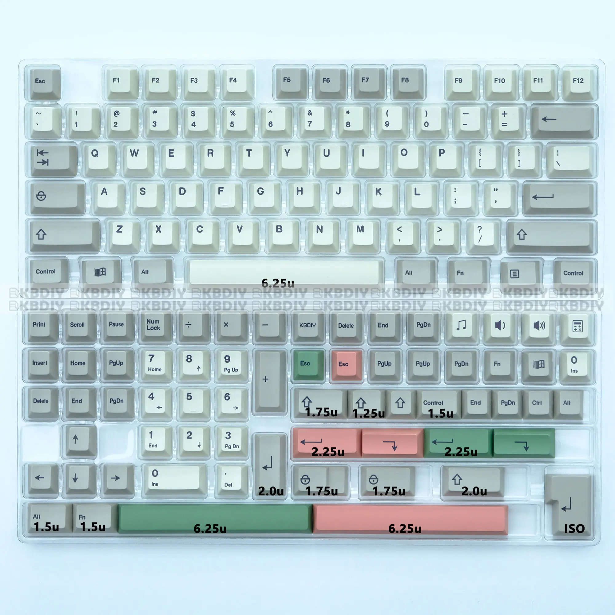 KBDiy GMK 9009 レトロチェリープロファイルキーキャップ 134 キー