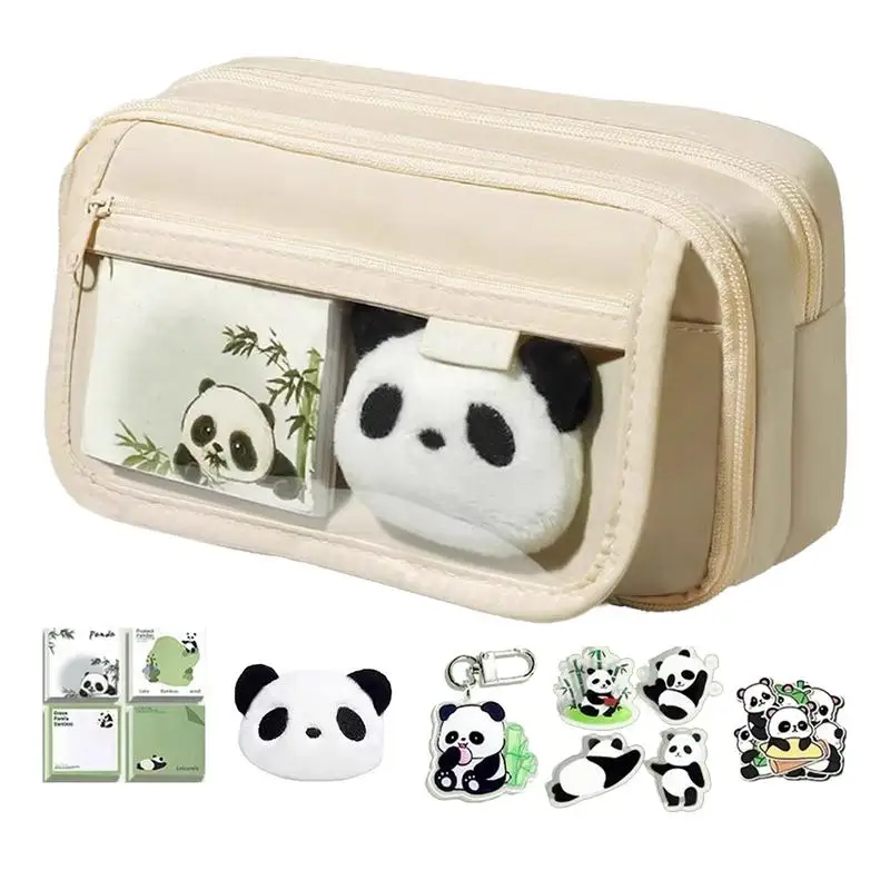 

Cute Pencil Case For School School Supplies Large Capacity Panda Pencil Case Panda Stationery Case Pencil Pouch With Zipper For