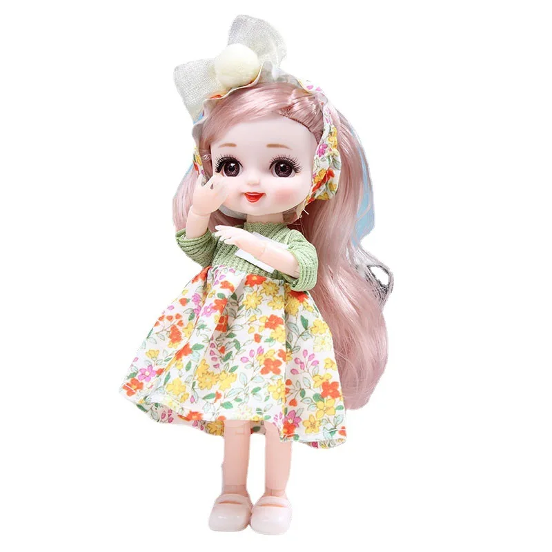 17cm BJD Doll Girl DIY Dressing Princess Toy Adjustable 13 Joint Doll Girl Toy Set Simulated Princess Changing Toys Girls Gifts