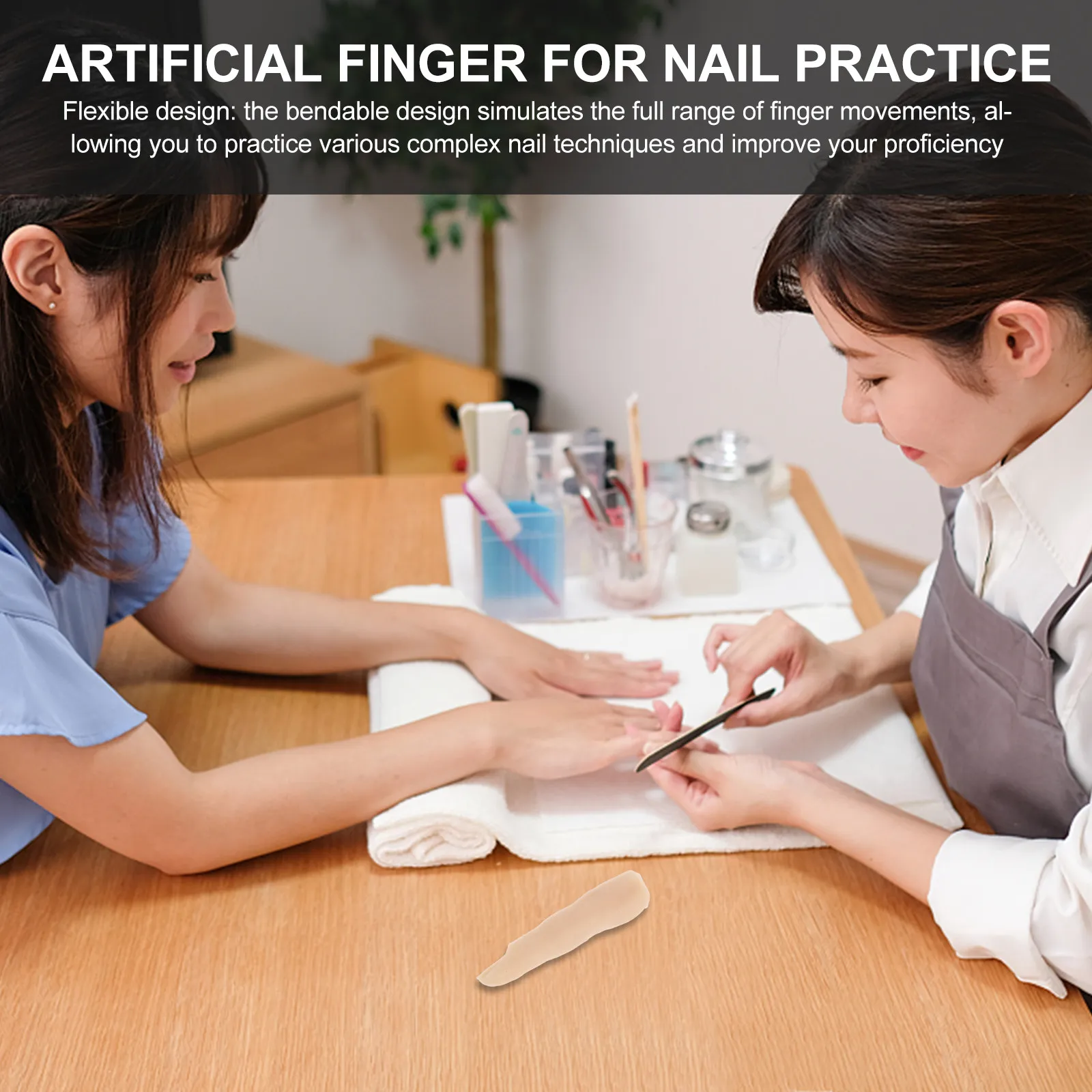 

Силиконовый тренировочный палец для маникюра, гибкий, реалистичный, для демонстрации и отработки навыков нейл-арта