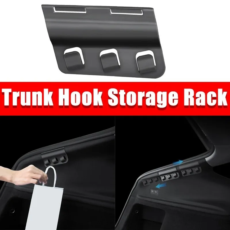 

Trunk Hook Storage Rack for New Tesla Model Y Juniper 2025+ Car Side Storage Bag Hook Water Bottle Bag Interior Accessories