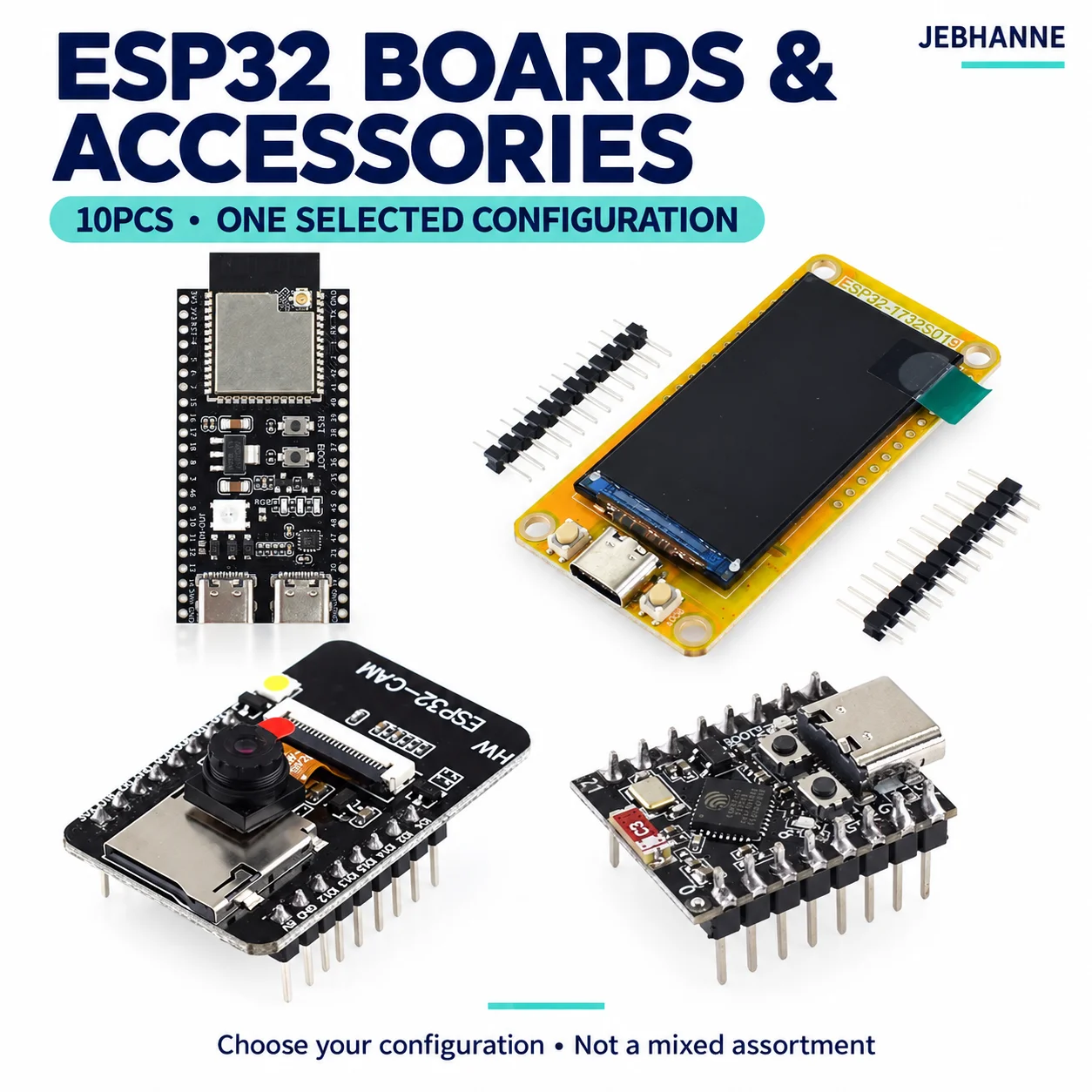 10PCS ESP32 S3 C3 C6 Development Board CAM Camera Module SuperMini USB Type C Programmer Base IoT DIY Kit