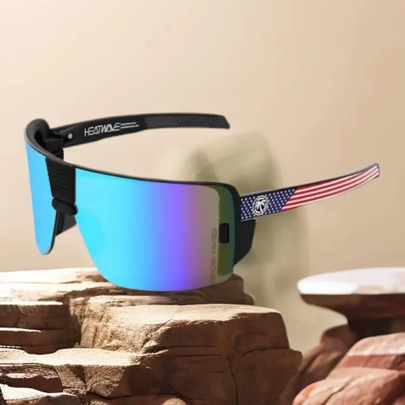 Gafas de sol deportivas con estilo, gafas UV400 para ciclismo al aire libre, pesca y regalos navideños: HW09; con caja