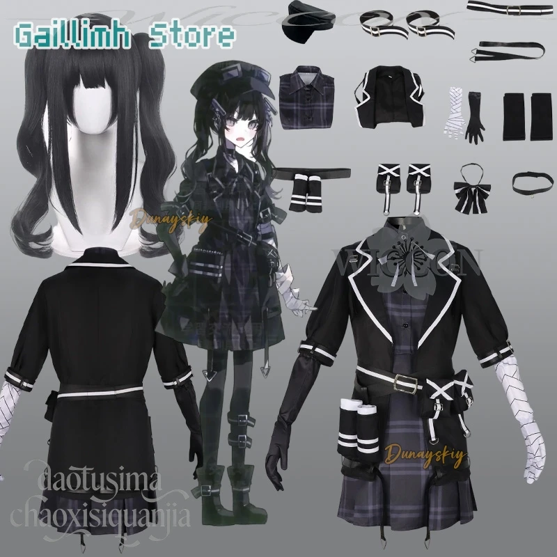 kurobe-nanoka-cosplay-anime-jeu-mahou-shoujo-no-majo-saiban-rsi3-goth-lolita-robe-a-carreaux-noire-halloween-fete-de-noel