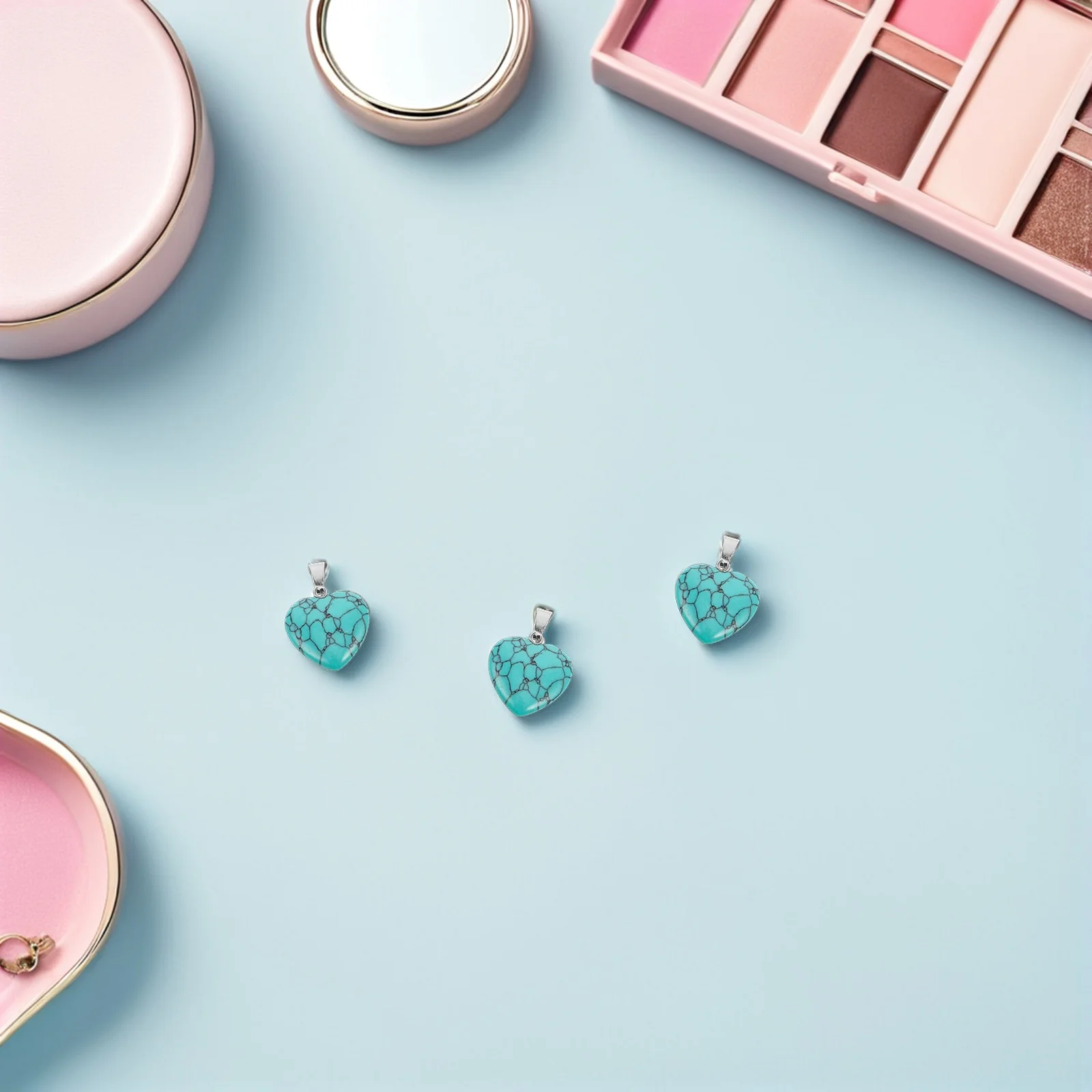 

10Pcs Natural Agate Heart Stone Charms Crystal Pendants Mini Heart Shaped Jewelry Making Supplies DIY Necklace Bracelet