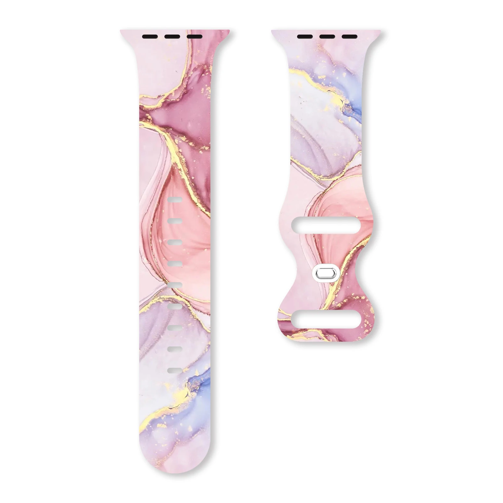 

Jade abstract printed strap for Apple Watch 11 10 9 8 7 Silicone Band Replaceable Bracelet for iWatch 38mm 40mm 41mm 42mm