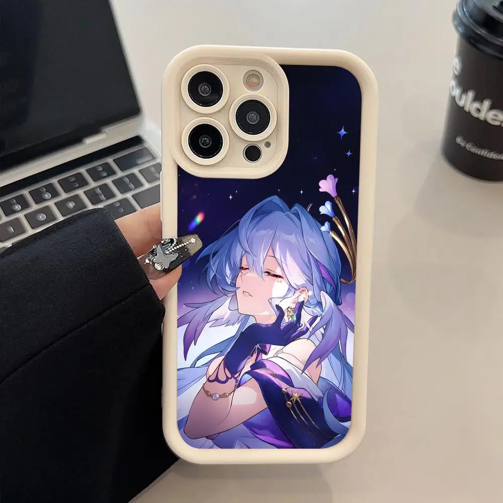 

HSR Robin Thicken TPU Mobile Phone Case for iPhone 17 16 15 14 13 12 11 Air Pro Max Plus Colorful Cover