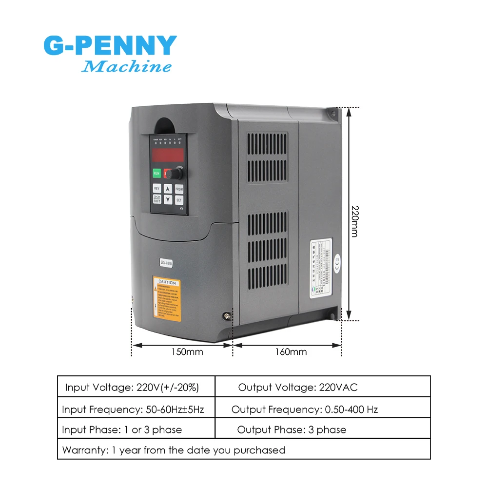 3.2KW ER20 D100 Water Cooled Spindle Motor Bullet Type 220v/380v 4.0KW Inverter Spindle Motor Kit