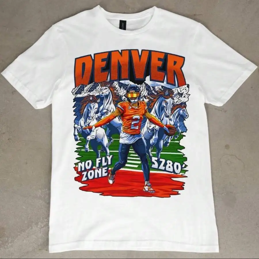 Camiseta Pat Surtain Denver No Fly Zone, Broncos Colorado, Regalo Vintage de Fútbol Americano