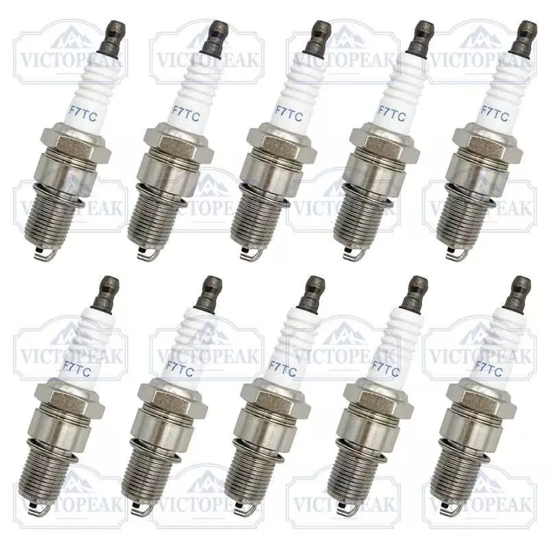 10 Stück F7TC Zündkerze für Gartenmaschinen 4-Takt-Motor GX120 GX160 GX200 GX240 GX270 GX340 GX390 – Detail 2