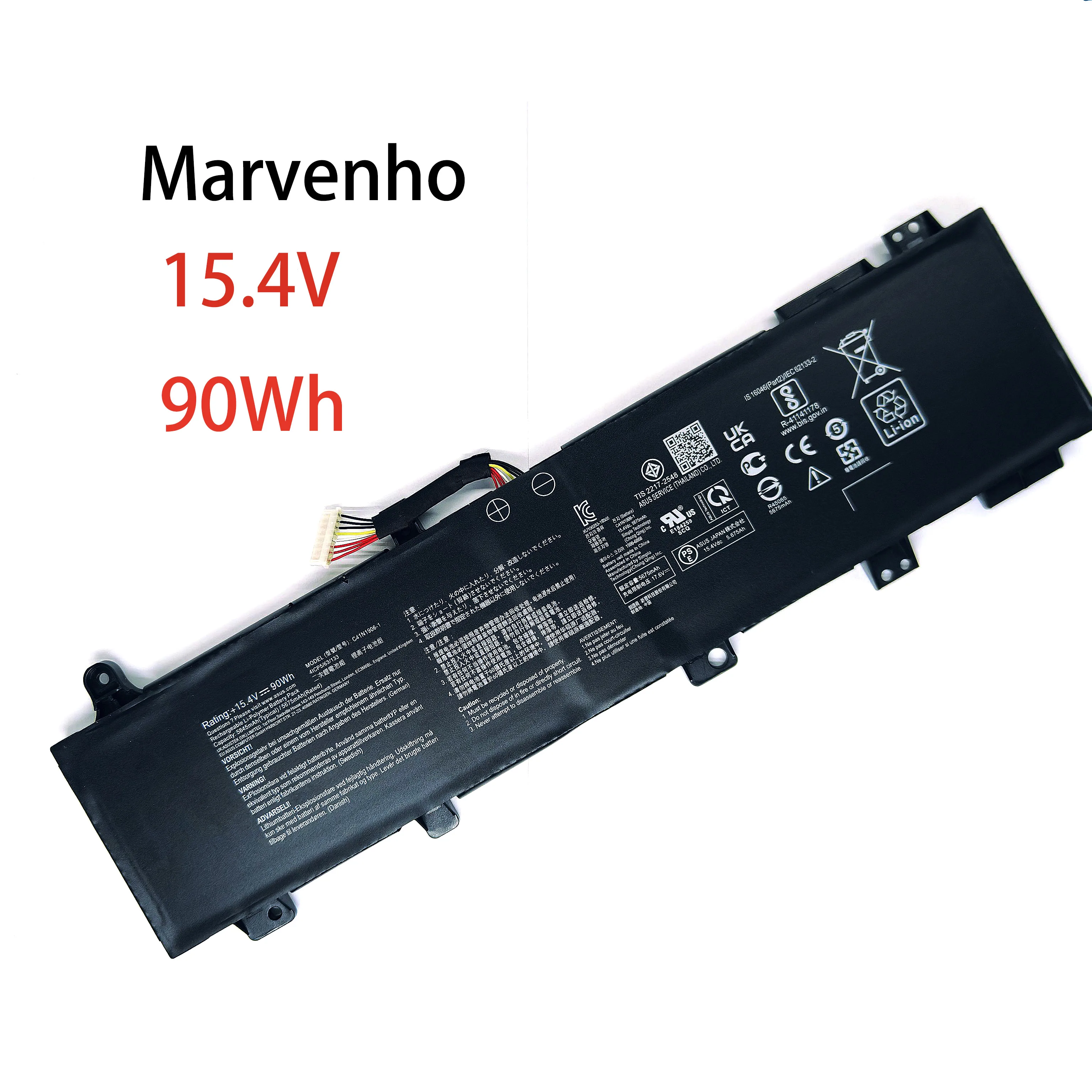 

Новая батарея Marvenho 15.4V 5675mAh 90Wh C41N1906-1 C41N1906 для ноутбуков ASUS FA506IV FA566IV ROG Zephyrus